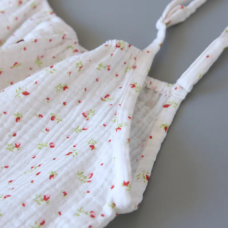 Cherry Bloom - 100% Muslin Cotton Pajama